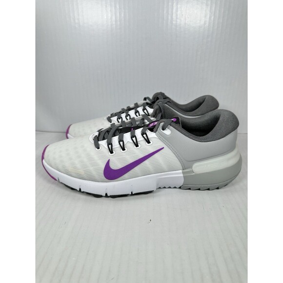 Size 10 Nike Free Golf Next Nature Iron Grey Vivid Purple FN0332-104 Men’s NEW main image 4
